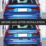 Stainless Steel Rear Bumper Trim for Volvo XC60 Car Interior Accessory LINGLUYANG