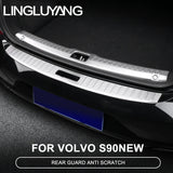 Stainless Steel Rear Trunk Guard for Volvo S90 Car Interior Accessory LINGLUYANG