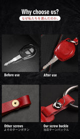 Leather Key Case Cover for Suzuki Jimny JB64 JB74 Car Interior Accessory GMUNI