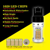 LED Ambient Light Switchback Dual-Color Bulb for Universal Vehicles LED Ambient Light iJDM