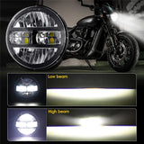 Latest 5.75 Inch Motorcycle LED Headlight for Harley Dyna Softail Sportster 883 XL883 FXCW 5 3/4 inch led motorbike headlamp