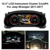 Linux Digital Speedometer Cluster for Jeep Wrangler 2011-2017 Android Head Unit Bosstar