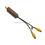 Universal USB to CVBS Video Output Box 1+2 Display Car Interior Accessory Bosstar Black