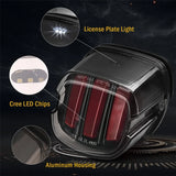 Smoke Clear LED Tail Brake Light Turn Lamp Low Profile For Harley Dyna Electra Glide Street Glide Fat Boy Road King XL 833 12