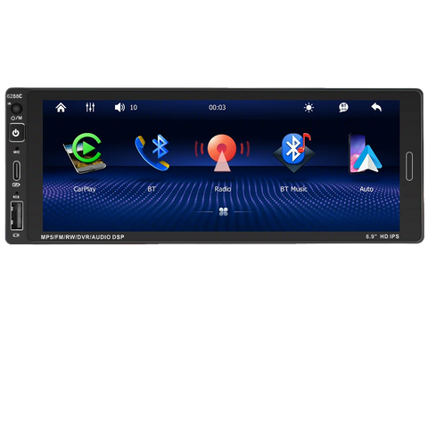 6.9" 1Din Android Head Unit with CarPlay Universal Android Head Unit Bosstar 6.9inch