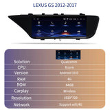 10.25" Android Head Unit for Lexus GS 2012-2017 Android Head Unit bosstar
