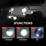 7 Inch H4 LED Moto Headlight For Harley Davidson Softail Slim Fat Boy