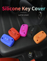 Silicone Key Cover Case for Smart Fortwo Forfour 451 Car Interior Accessory GMUNI