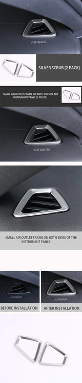 Stainless Steel Air Outlet Frame for Volvo XC60 LHD Car Interior Accessory LINGLUYANG