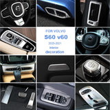 Interior ABS Trim Stripe Kit for Volvo S60 V60 Car Interior Accessory LINGLUYANG