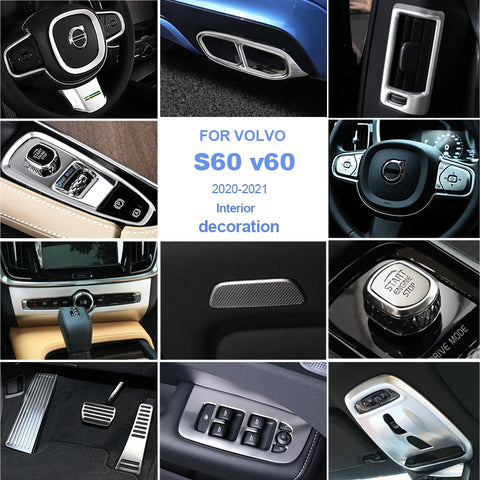 Interior ABS Trim Stripe Kit for Volvo S60 V60 Car Interior Accessory LINGLUYANG