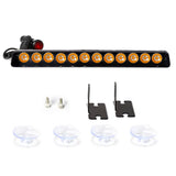 12 LED Strobe Warning Light Universal Auto Windshield LED Ambient Light MAGIC COLORM