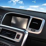Stainless Console Frame Trim for Volvo S60 V60 Car Interior Accessory LINGLUYANG