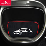 NISSAN juke 2013 2014 2015 2016 Anti-Slip Gate Slot Mat Interior Accessories Rubber Coaster Car sticker Interior Auto Accesso