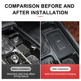 Wireless Phone Charging Plate for Volvo XC90 S90 Car Interior Accessory LINGLUYANG