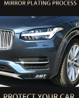 Chrome Fog Lamp Cover for Volvo XC90 2016 Car Interior Accessory LINGLUYANG