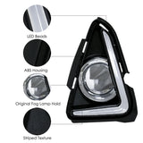 LED Fog Light DRL w/ Turn Signal for Toyota RAV4 2016-2018 LED Ambient Light MAGIC COLORM
