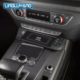 15W Fast Wireless Phone Charger Pad for Audi Q5 Car Interior Accessory LINGLUYANG