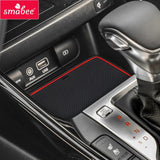 Smabee Anti-Slip Gate Slot Cup Mat for KIA Forte Car Accessories Non-Slip Door Mats Car Interior Accessory | Android Head Uni
