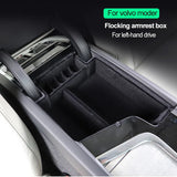 Armrest Storage Organizer ABS Box for Volvo XC60 XC90 S90 Car Interior Accessory LINGLUYANG