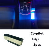 Seat Gap Storage Box with LED Light for Universal Cars