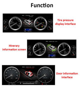 LCD Digital Cluster Speedometer for Toyota Hilux 2016-2024 Car Interior Accessory bosstar