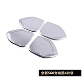 Stainless Steel Speaker Cover Trim for Volvo S60 V60 Car Interior Accessory LINGLUYANG