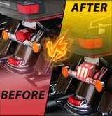 Black/Clear Led Taillight for Harley Davidson | Motorcycle Rear Brake Lights