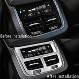 Stainless Steel Air Outlet Trim for Volvo XC60 2018 Car Interior Accessory LINGLUYANG