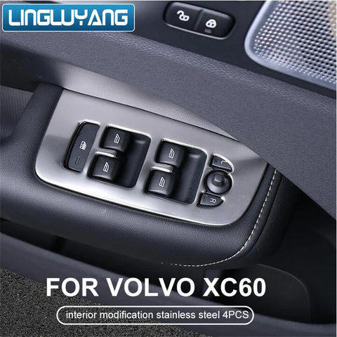 Lifter Button Sticker for Volvo V60 XC60 S60 Car Interior Accessory LINGLUYANG