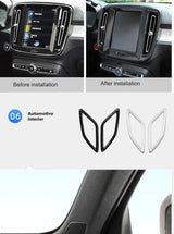 Carbon Fiber Trim Frame for Volvo XC40 18-25 Car Interior Accessory LINGLUYANG