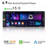 1DIN Android Head Unit Wireless CarPlay 4+64GB Universal