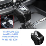 Carbon Fiber Gear Stick Handle for Volvo S60 V60 Car Interior Accessory LINGLUYANG