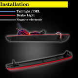 3D Optic LED Bumper Reflector for Dodge Challenger 2015+ Car Interior Accessory iJDM