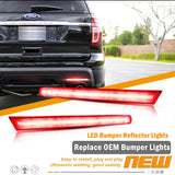 Rear Fog LED Bumper Reflectors for Ford Explorer 11-15