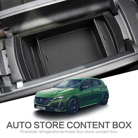 Center Armrest Box Storage for PEUGEOT 408 2023, New Peugeot 308 2021-2022 SW, New Opel Astra L 2022 Armrest Box Storage smab