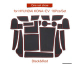 Car Gate Slot Cup Mat for Hyundai Kona EV 2020-2022 Car Interior Accessory SMABEE