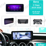10.25" Android Screen for Mercedes C Class 2019-2021 Android Head Unit Bosstar
