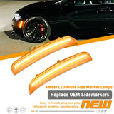 LED Side Marker Light Front/Rear for Dodge Charger 2015-2018 LED Ambient Light iJDM