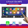 1 Din Wireless CarPlay MP5 Radio for Universal Cars