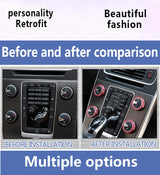 Aluminum Alloy AC Knobs for Volvo S60 2012-2016 Car Interior Accessory LINGLUYANG