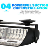 16 LED Windshield Strobe Beacon Light for Auto Safety