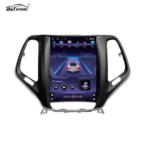 Tesla Style Android GPS Radio for Ford Cherokee 2013-18 Android Head Unit Bosstar 9.7" 128G 4 g