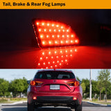 Sequential LED Bumper Reflector for Mazda 3 2013-2016 Car Interior Accessory iJDM