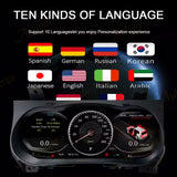 LCD Digital Cluster Speedometer for Toyota Hilux 2016-2024 Car Interior Accessory bosstar