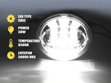 Newest 4.5 inch LED Foglights for Harley Davidson