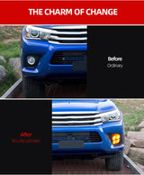 LED Bumper Fog Light DRL for Toyota Hilux Revo 2015-2017