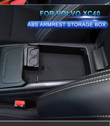 Central Armrest Storage ABS for Volvo XC40 2020-2023 Car Interior Accessory LINGLUYANG