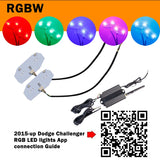 RGBW LED DRL Board Lights for 2013-2014 Ford Mustang Car Interior Accessory iJDM