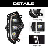 DRL LED Fog Lights for Toyota RAV4 2019-2021 Set Car Interior Accessory MAGIC COLORM